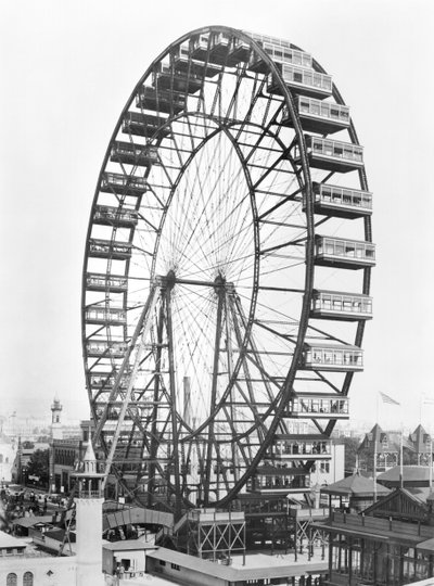 La noria en la Exposición Mundial Colombina de 1893 en Chicago de American Photographer